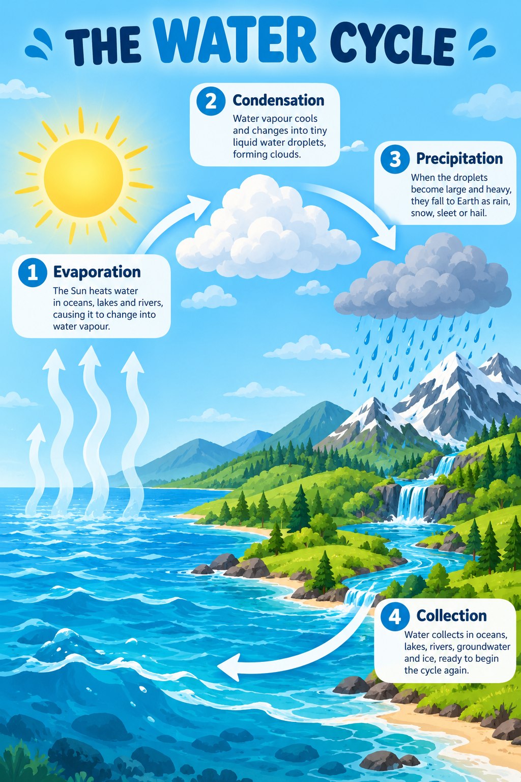 Illustrative AI-generated sample for Modern educational infographic
